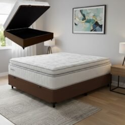 Colchão Casal D33 Freedom + Base Box Baú TD