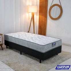 Cama Box Solteiro Supreme Natural D28 Gazin RF