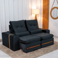 Sofá Retrátil Reclinável Montreal 1.90m D33 RF