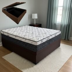Colchão Casal Prime Light D28 + Base Box Baú TD