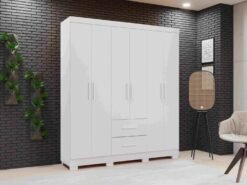Guarda-Roupa Estrela Premium 6 Portas 2 Gavetas SR