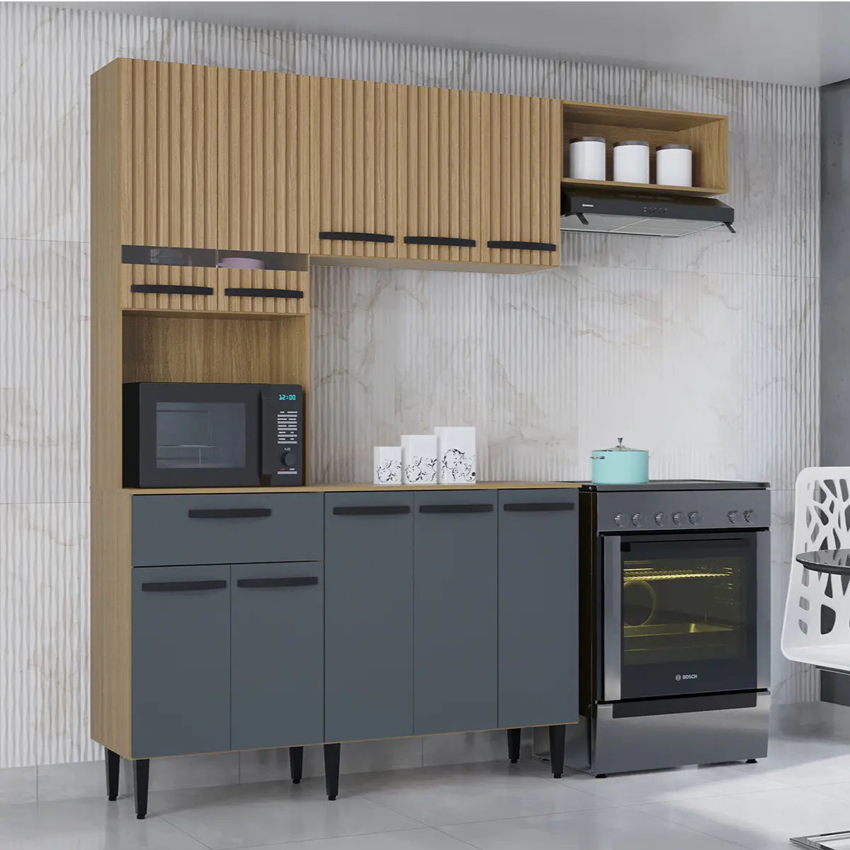 Armário de Cozinha Completo Dora Prm