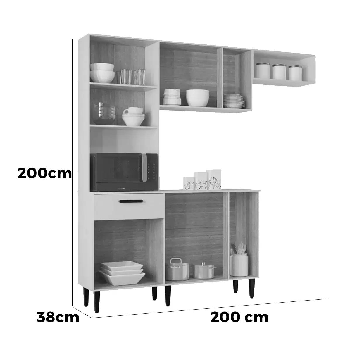 Cozinha-Dora-Completa-4-Pecas-10-Portas-1-Gaveta-Poquema-Interno